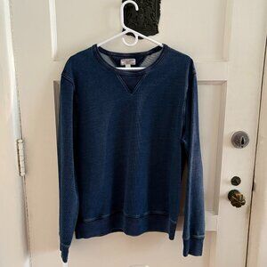 Wallace & Barnes Indigo Crew Neck Sweatshirt | Mens Large
